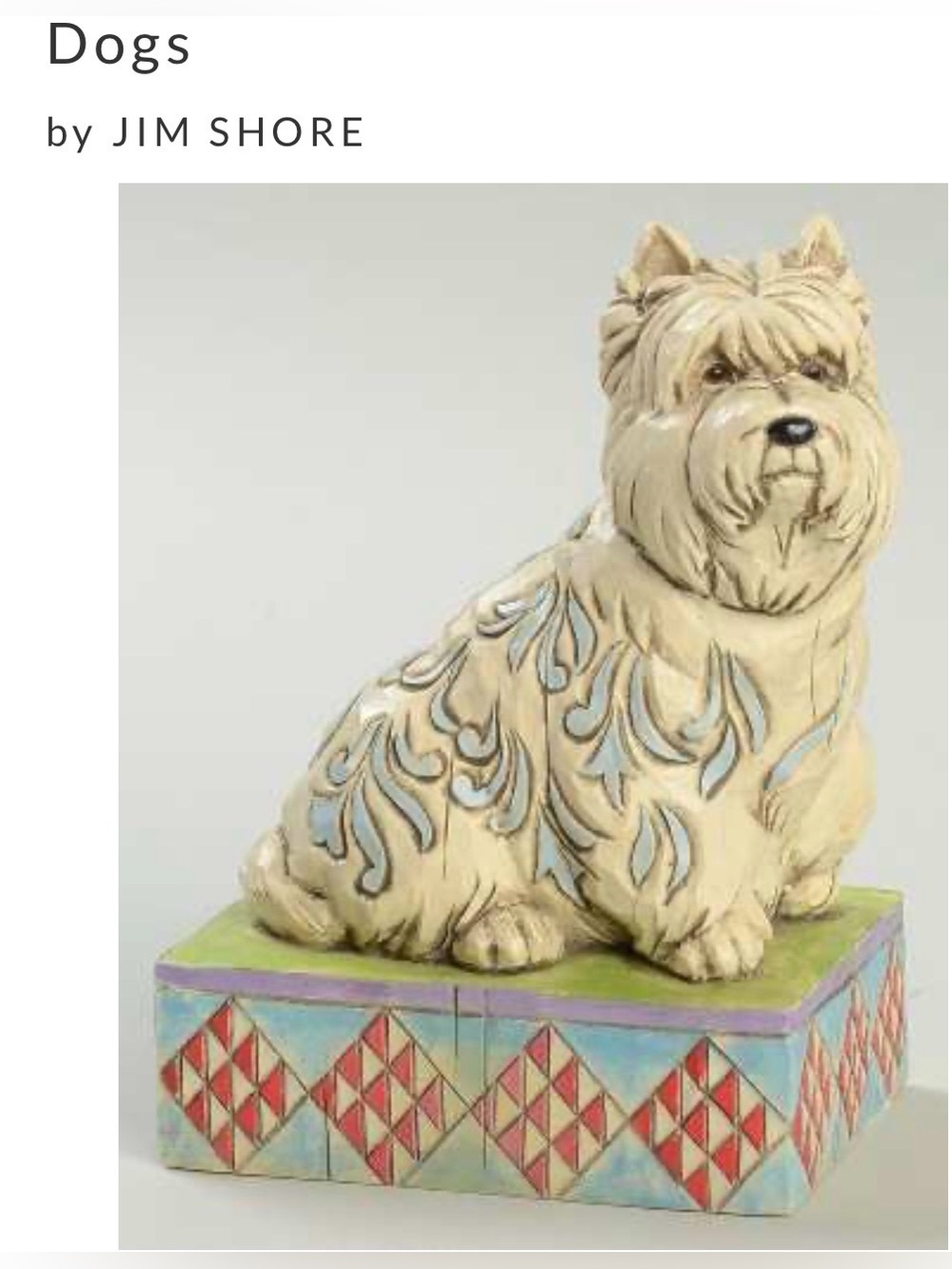 Jim Shore Winston-West Highland Terrier Figurine